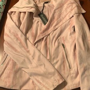 BlankNYC pink tie dye Hippie Dippie moto jacket. NWT.